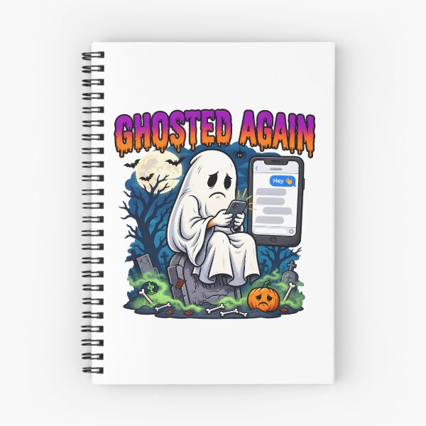 Item preview, Ghosted Again – Funny Ghost Halloween Texting Meme designed and sold by Studio23:45.