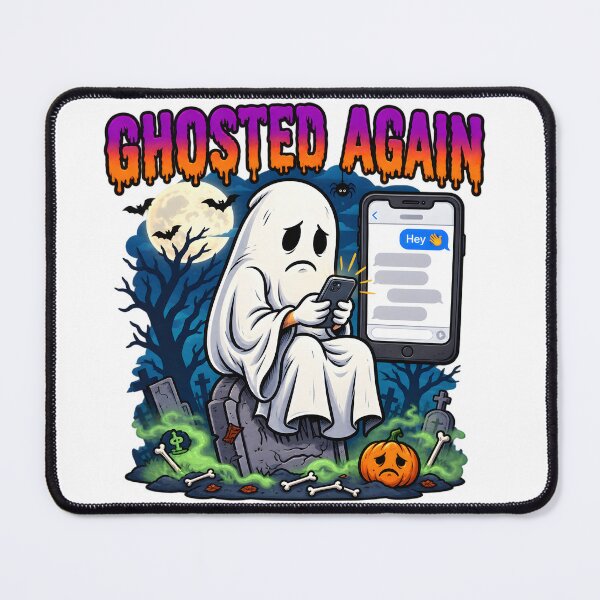 Item preview, Ghosted Again – Funny Ghost Halloween Texting Meme designed and sold by Studio23:45.
