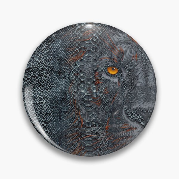 Item preview, Lion Face Reptile Texture Abstract Art designed and sold by GRFORA.