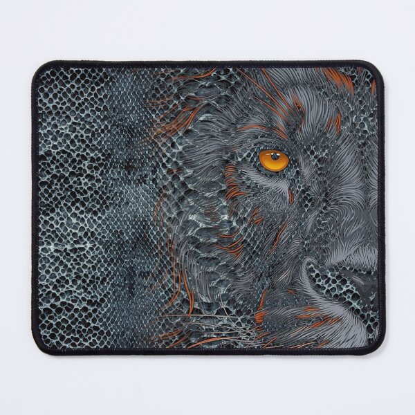 Item preview, Lion Face Reptile Texture Abstract Art designed and sold by GRFORA.