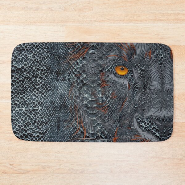 Item preview, Lion Face Reptile Texture Abstract Art designed and sold by GRFORA.