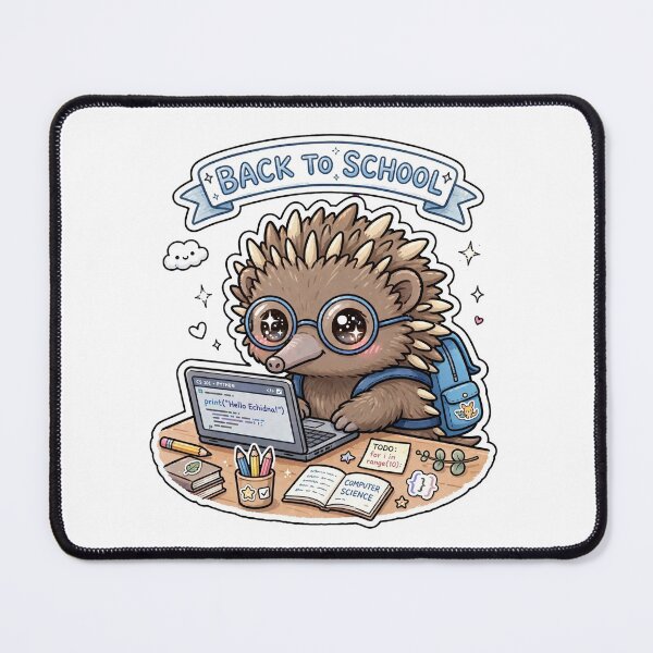 Item preview, Cute Echidna Back To School Coding Class designed and sold by Wildlife-Walk.