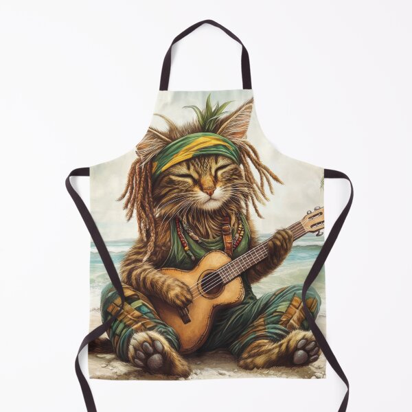 Item preview, Rasta Cat Musician designed and sold by Surprised Hen.