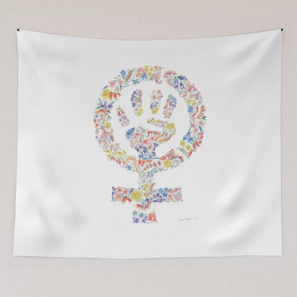 Item preview, Australian Native Flowers Feminist Symbol designed and sold by buyssemoeschk.