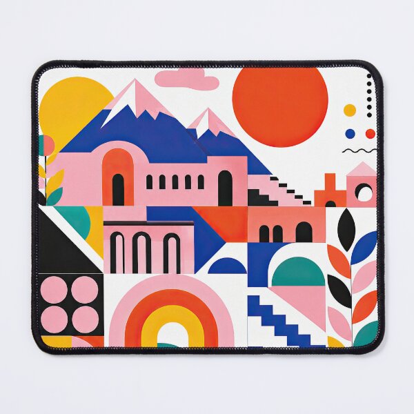 Item preview, Colorful geometric Armenian-inspired poster featuring the word Y designed and sold by ckybe.