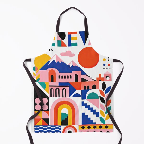 Item preview, Colorful geometric Armenian-inspired poster featuring the word Y designed and sold by ckybe.