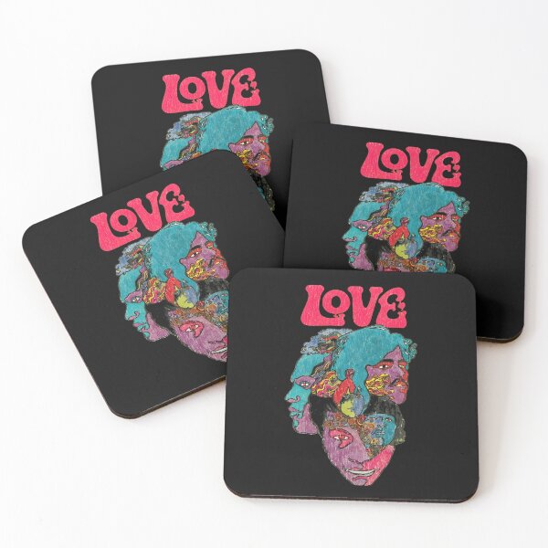 Item preview, Retro Psychedelic Love Faces  designed and sold by candicinnert.