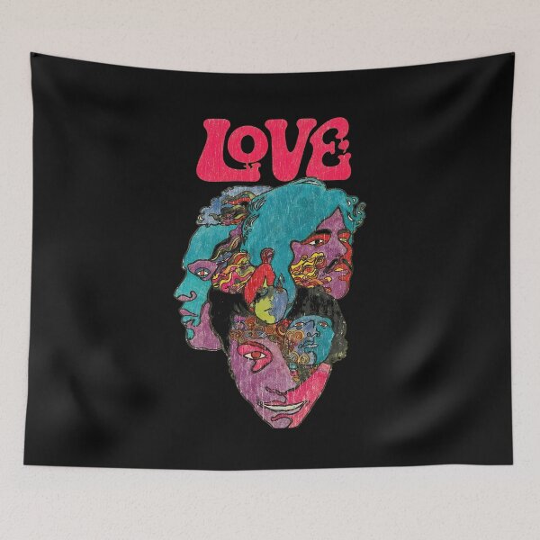 Item preview, Retro Psychedelic Love Faces  designed and sold by candicinnert.