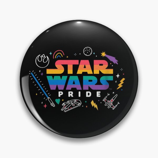 Item preview, Star Wars Pride Rainbow Logo - Lightsaber & Ships designed and sold by Bohepa.