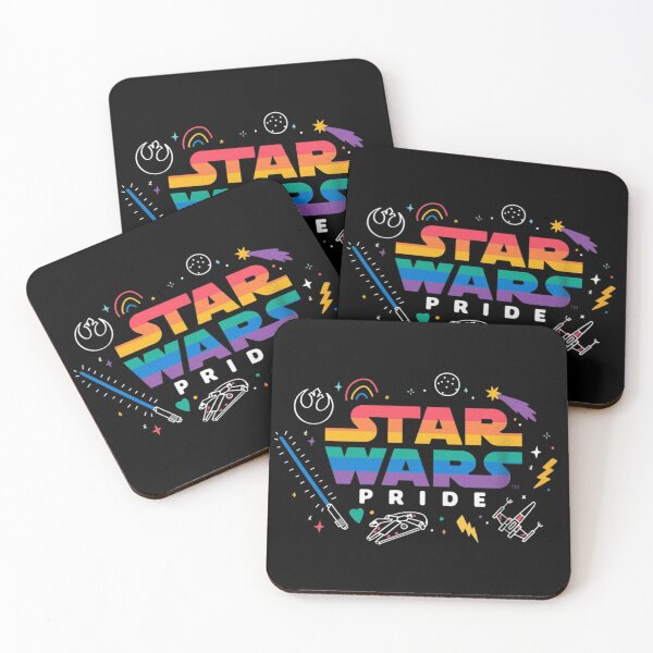 Item preview, Star Wars Pride Rainbow Logo - Lightsaber & Ships designed and sold by Bohepa.
