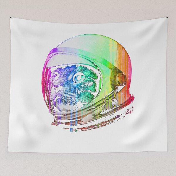 Item preview, Astronaut Space Cat (Digital Rainbow Version) designed and sold by bonnyaricoi.