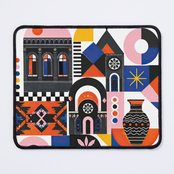 Item preview, Bold geometric Armenian cultural illustration featuring church a designed and sold by ckybe.