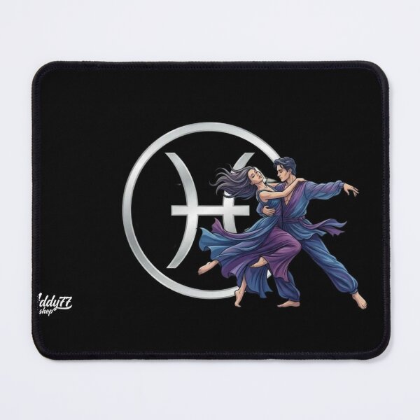 Item preview, Mystical Pisces Dance – Fluid Blue & Purple Modern Dance Couple designed and sold by Addy77shop.