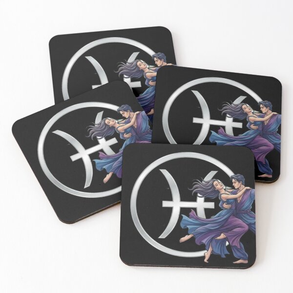 Item preview, Mystical Pisces Dance – Fluid Blue & Purple Modern Dance Couple designed and sold by Addy77shop.