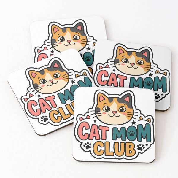 Item preview, Cat Mom Club - Cute Calico Cat Retro Badge designed and sold by MyLeoTee.
