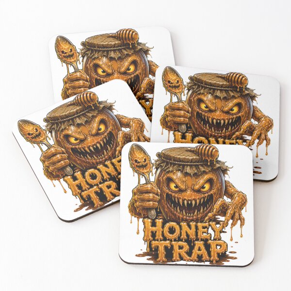 Item preview, Honey Trap - Funny Scary Monster Honey Jar Horror Comedy Food designed and sold by HorrorWorldWeb.