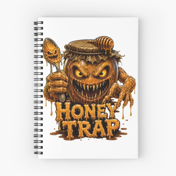 Item preview, Honey Trap - Funny Scary Monster Honey Jar Horror Comedy Food designed and sold by HorrorWorldWeb.