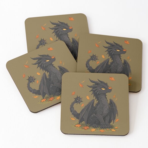 Item preview, Grumpy Black Morningstar Tail Dragon designed and sold by LunarDesignzz.