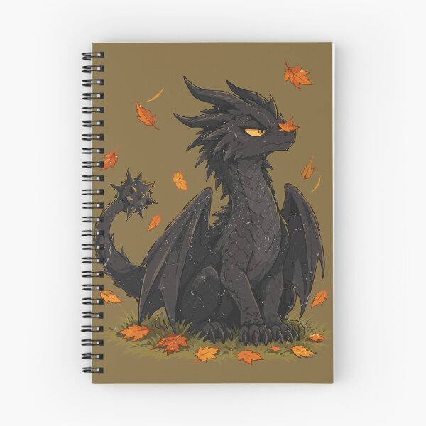 Item preview, Grumpy Black Morningstar Tail Dragon designed and sold by LunarDesignzz.