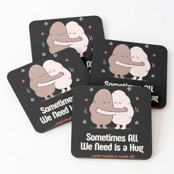 Item preview, Sometimes All We Need Is A Hug – Funny Sarcastic Mental Health Humor designed and sold by Magda-Creates.