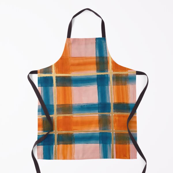 Item preview, Blue Orange Plaid Pattern  designed and sold by GraphicsClub.