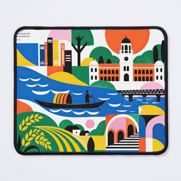 Item preview, Colorful editorial-style Bangladesh travel poster featuring Dhak designed and sold by ckybe.