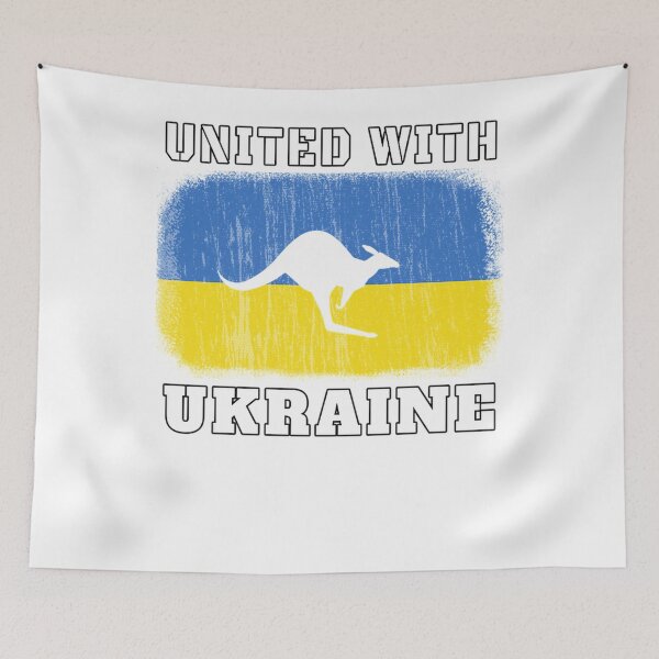 Item preview, Australia United With Ukraine Kangaroo Australian Symbol designed and sold by bonnyaricoi.