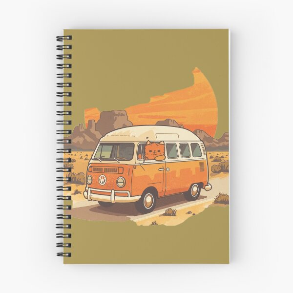 Item preview, Cute Adventure Cat Camper Van Desert Sunset Vintage designed and sold by mrworld000.
