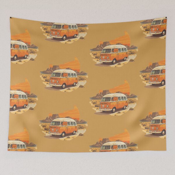 Item preview, Cute Adventure Cat Camper Van Desert Sunset Vintage designed and sold by mrworld000.