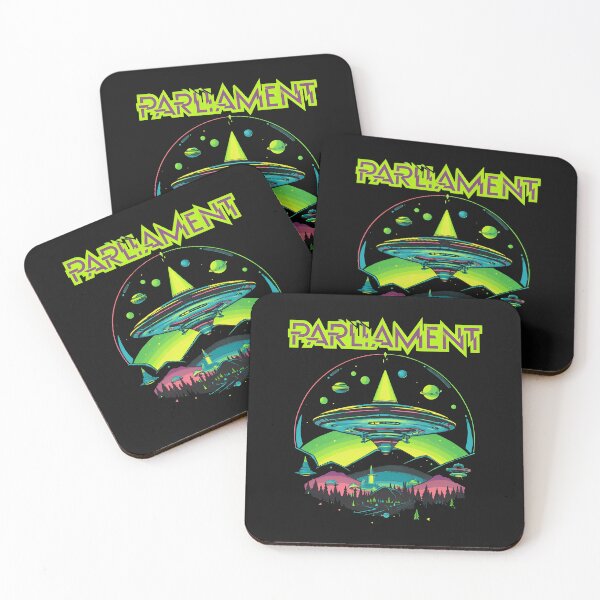 Item preview, PARLIAMENT Retro Sci-Fi UFO Landscape  designed and sold by candicinnert.