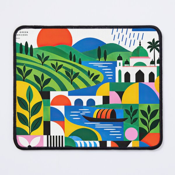Item preview, Colorful geometric poster celebrating Bangladesh with stylized l designed and sold by ckybe.