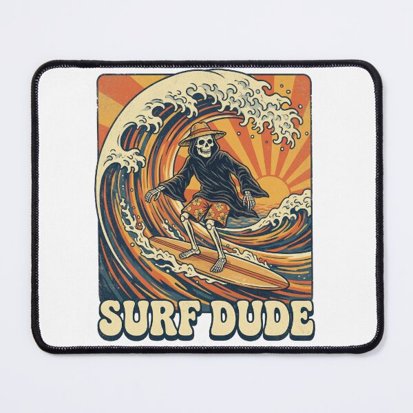 Item preview, Surf Dude Grim Reaper designed and sold by CornershopTee.