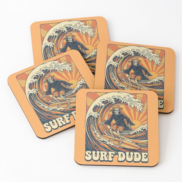 Item preview, Surf Dude Grim Reaper designed and sold by CornershopTee.