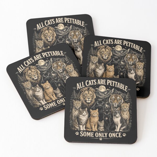 Item preview, All Cats Are Pettable Some Only Once Vintage Big Cat designed and sold by CF_VintageDesign.