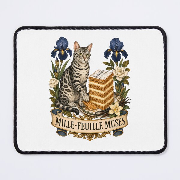 Item preview, Mille Feuille Muses Bengal Cat Art designed and sold by Old's Cool Cat Studio.