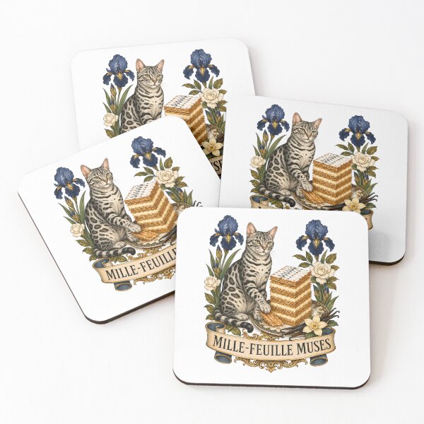 Item preview, Mille Feuille Muses Bengal Cat Art designed and sold by Old's Cool Cat Studio.