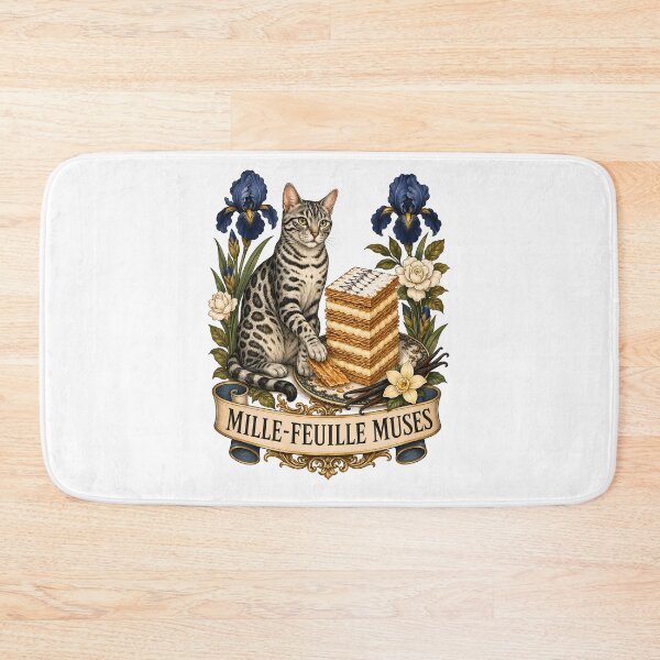 Item preview, Mille Feuille Muses Bengal Cat Art designed and sold by Old's Cool Cat Studio.