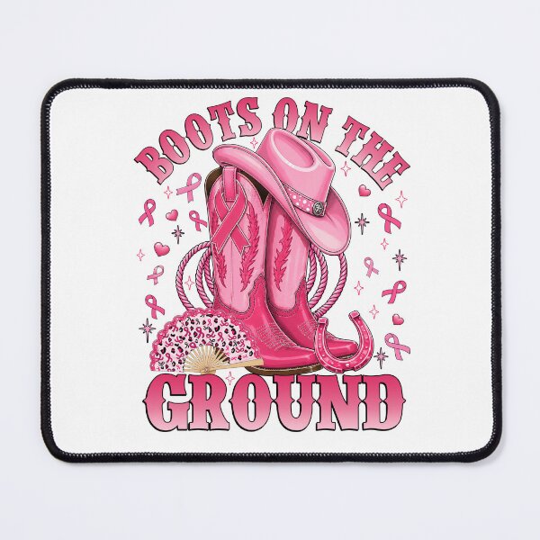 Item preview, Breast Cancer Cowgirl Boots On The Ground designed and sold by varin-studio.