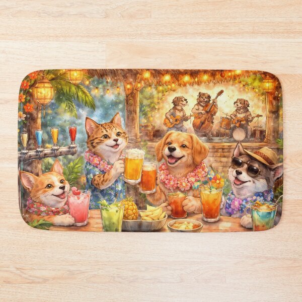 Item preview, Tropical Animal Beach Party designed and sold by cuprum.