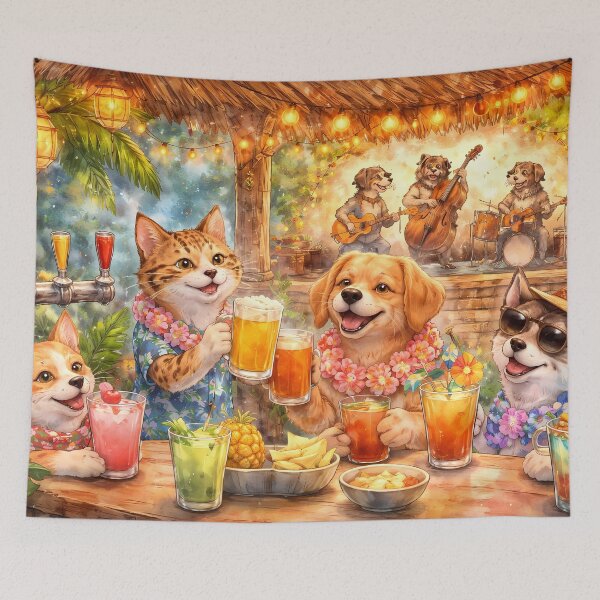 Item preview, Tropical Animal Beach Party designed and sold by cuprum.