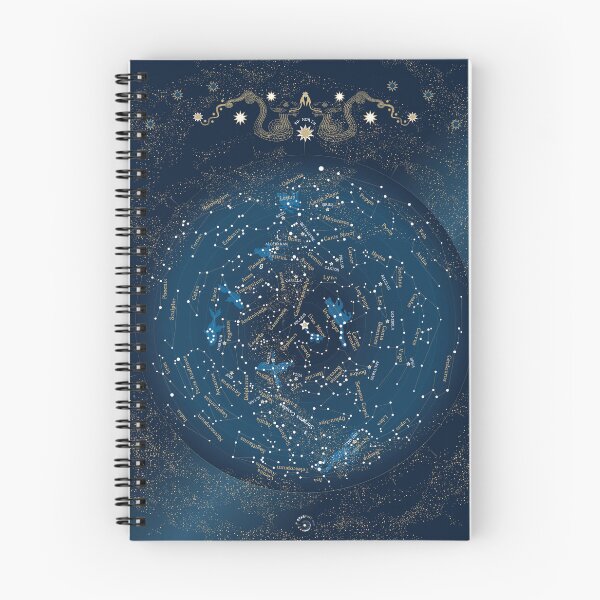 Item preview, Elegant Celestial Star Map with mythological snake motifs designed and sold by Starpuffdesign.