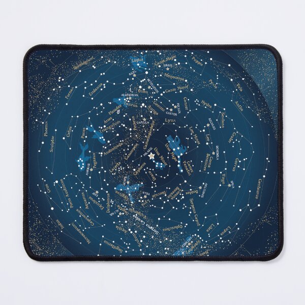 Item preview, Elegant Celestial Star Map with mythological snake motifs designed and sold by Starpuffdesign.