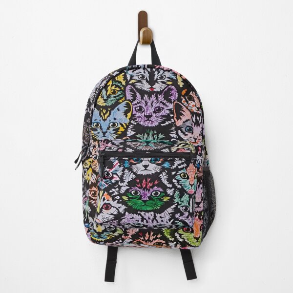 Item preview, Cat Faces A Kaleidoscope of Colorful Feline Faces Patterns Against a Dark Background designed and sold by Matt_Smith.