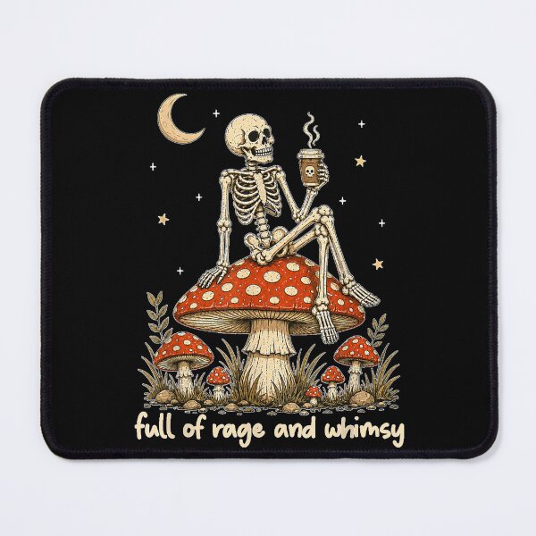 Item preview, Full of Rage and Whimsy Skeleton Mushroom Halloween  designed and sold by NgumohaLanke.