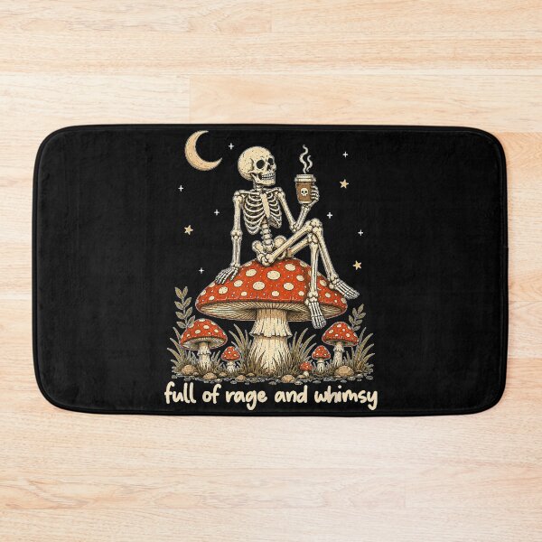 Item preview, Full of Rage and Whimsy Skeleton Mushroom Halloween  designed and sold by NgumohaLanke.