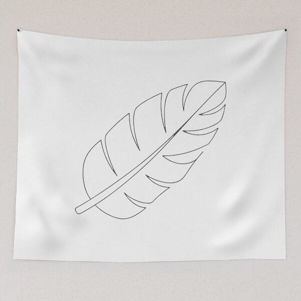 Item preview, Banana Leaf Minimalist 1 Line Art Gift designed and sold by OneLine Studio.