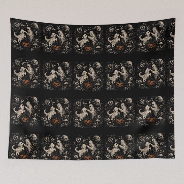 Item preview, Funny Halloween Boo-P Ghost Dog designed and sold by snailslowdance.
