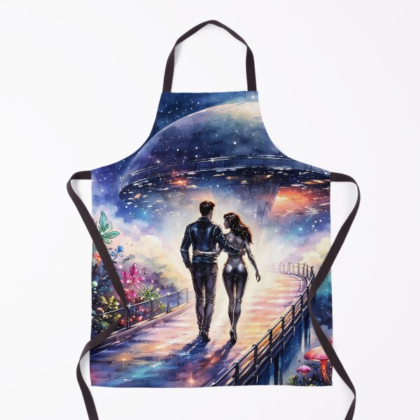 Item preview, Couple Walking Toward Spaceship designed and sold by cuprum.