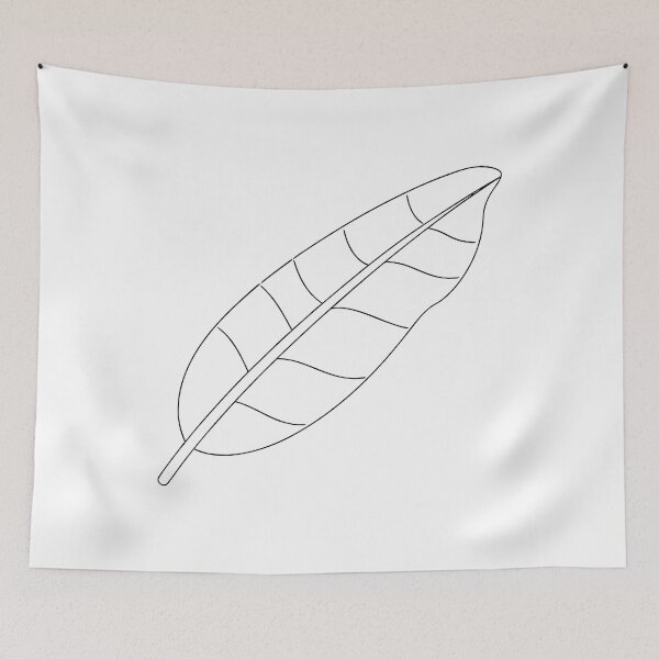 Item preview, Banana Leaf Minimalist 2 Line Art Gift designed and sold by OneLine Studio.
