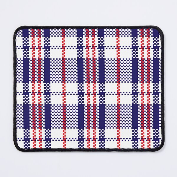 Item preview, A Classic Plaid Design Featuring Bold Deep Navy, Crisp White, and Vibrant Red Accents Set in a Harlequin Pattern designed and sold by Matt_Smith.